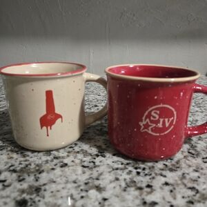 Maker's Mark Bourbon Whiskey ceramic mugs set Of 2